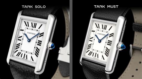 cartier tank solo watch price|cartier tank solo vs must.